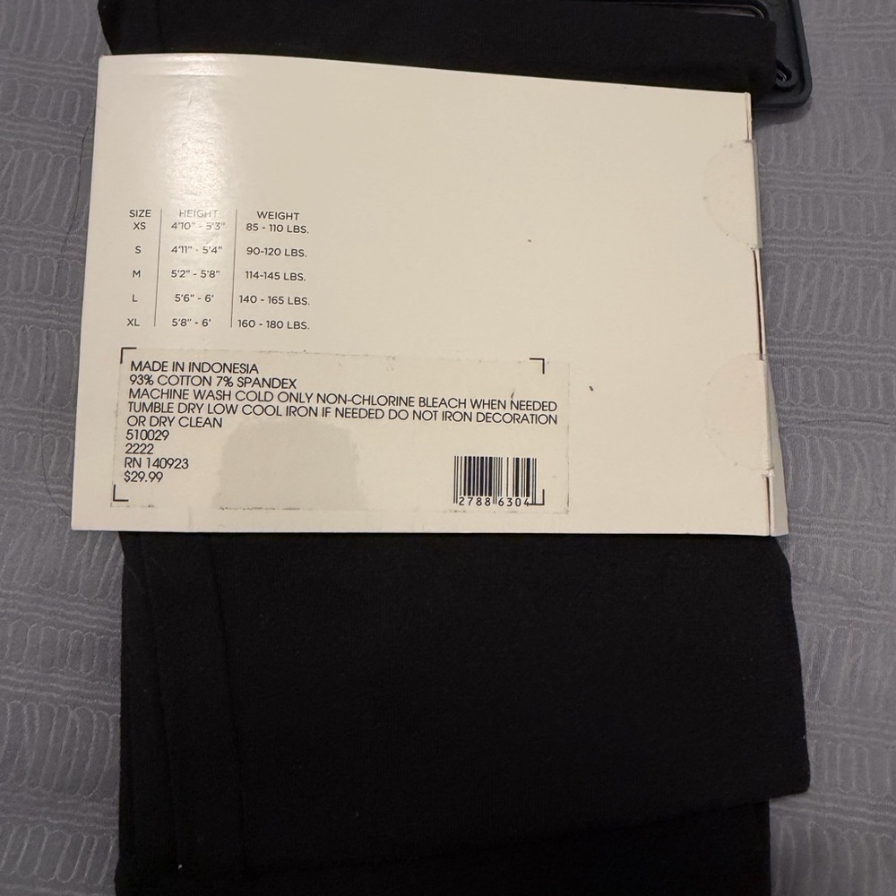 LOFT Outlet Black Leggings - Picture 2 of 3